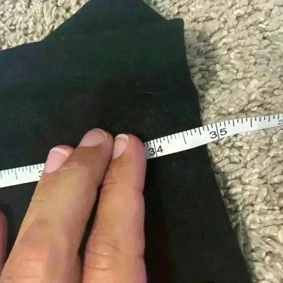 For Cynthia Womens Sz XS Black Linen Dress Button Front Pockets Asymmetrical Hem - Picture 8 of 11